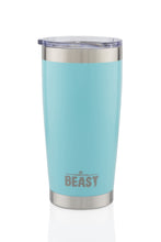 Load image into Gallery viewer, BEAST 20oz Tumbler Insulated Stainless Steel Coffee Cup with Lid, 2 Straws, Brush &amp; Gift Box by Greens Steel (20 oz, Aquamarine Blue) 20 oz