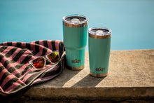 Load image into Gallery viewer, BEAST 20oz Tumbler Insulated Stainless Steel Coffee Cup with Lid, 2 Straws, Brush &amp; Gift Box by Greens Steel (20 oz, Aquamarine Blue) 20 oz